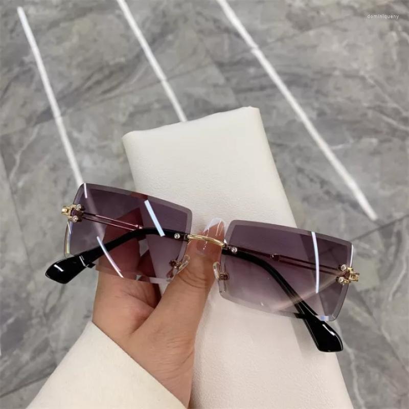 Sunglasses 2023 Retro Women Brand Designer Fashion Rimless Gradient Sun Glasses Shades Cutting Lens Ladies Frameless Eyeglasses
Sunglasses 2023 Retro Women Brand Designer Fashion Rimless Gradient Sun Glasses Shades Cutting Lens Ladies Frameless Eyeglasses