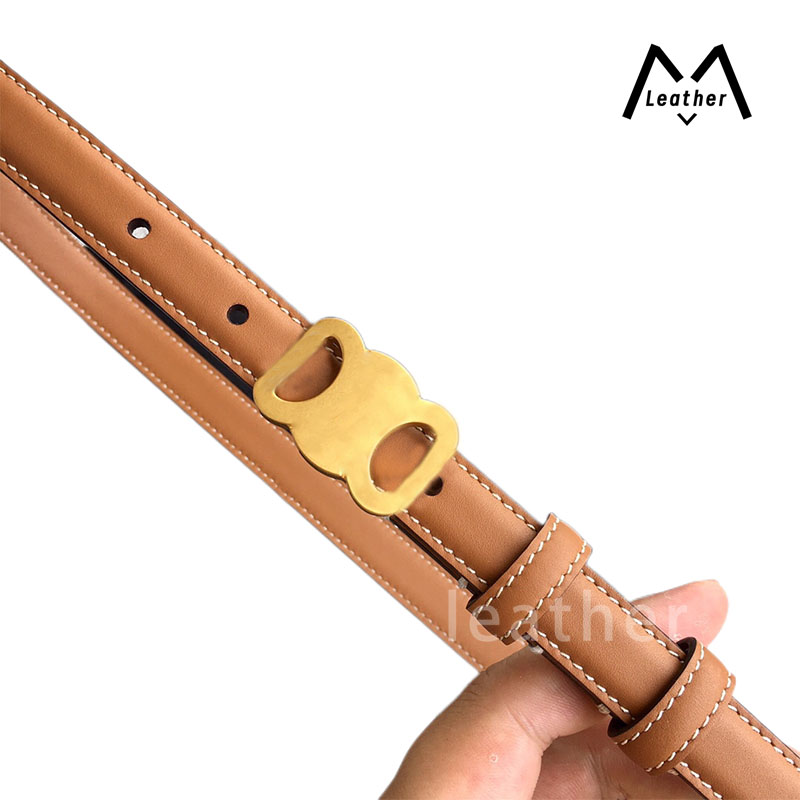 woman designer belt fashion cintura belts for women Width 1.8cm 2.5cm gold smooth buckle thin waist Genuine leather with dress shirt jeans