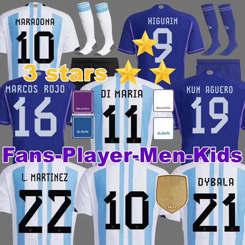 Argentina Soccer Jerseys 22 23 Fans Player Version 22/23 MAC ALLISTER DYBALA DI MARIA MARTINEZ DE PAUL MARADONA Child Kids Kit Men Women Football Shirt, 7 away
Argentina Soccer Jerseys 22 23 Fans Player Version 22/23 MAC ALLISTER DYBALA DI MARIA MARTINEZ DE PAUL MARADONA Child Kids Kit Men Women Football Shirt, 7 away