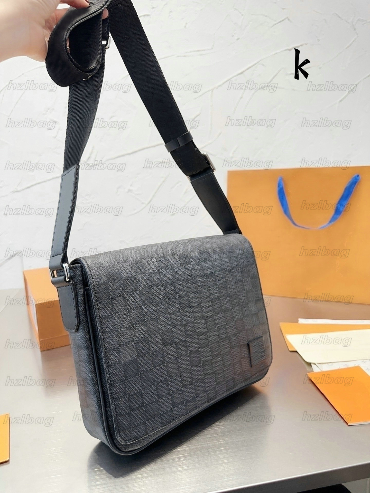 DISTRICT PM Designer Messenger Bags Damier Ebene Monograms Flower Grey Brown Business Briefcase Leather Canvas Shoulder Bag Flap Purse Crossbody, #1
DISTRICT PM Designer Messenger Bags Damier Ebene Monograms Flower Grey Brown Business Briefcase Leather Canvas Shoulder Bag Flap Purse Crossbody, #1