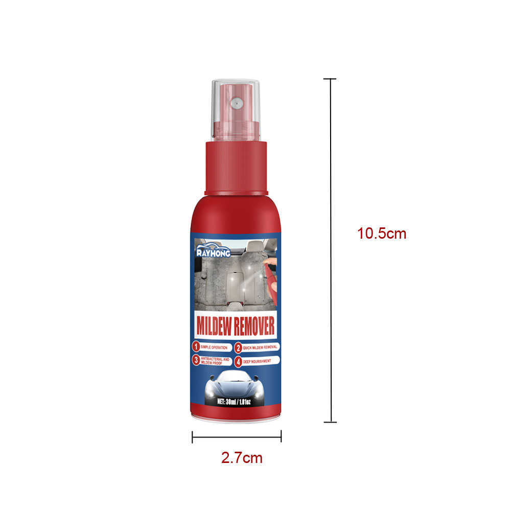 New 30ml Stains Remover Car Mildew Remover Multi-Functional Interior Cleaner Spray for Leather Fabric Car Seat Care Leather Repair