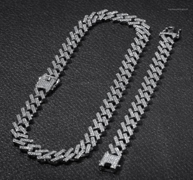 Chains Bling Iced Out CZ Necklace Miami Bracelet Hip Hop 15mm Cuban Chain Color Zircon Rhinestones Stainless Steel Jewelry Men Fas2030220
Chains Bling Iced Out CZ Necklace Miami Bracelet Hip Hop 15mm Cuban Chain Color Zircon Rhinestones Stainless Steel Jewelry Men Fas2030220