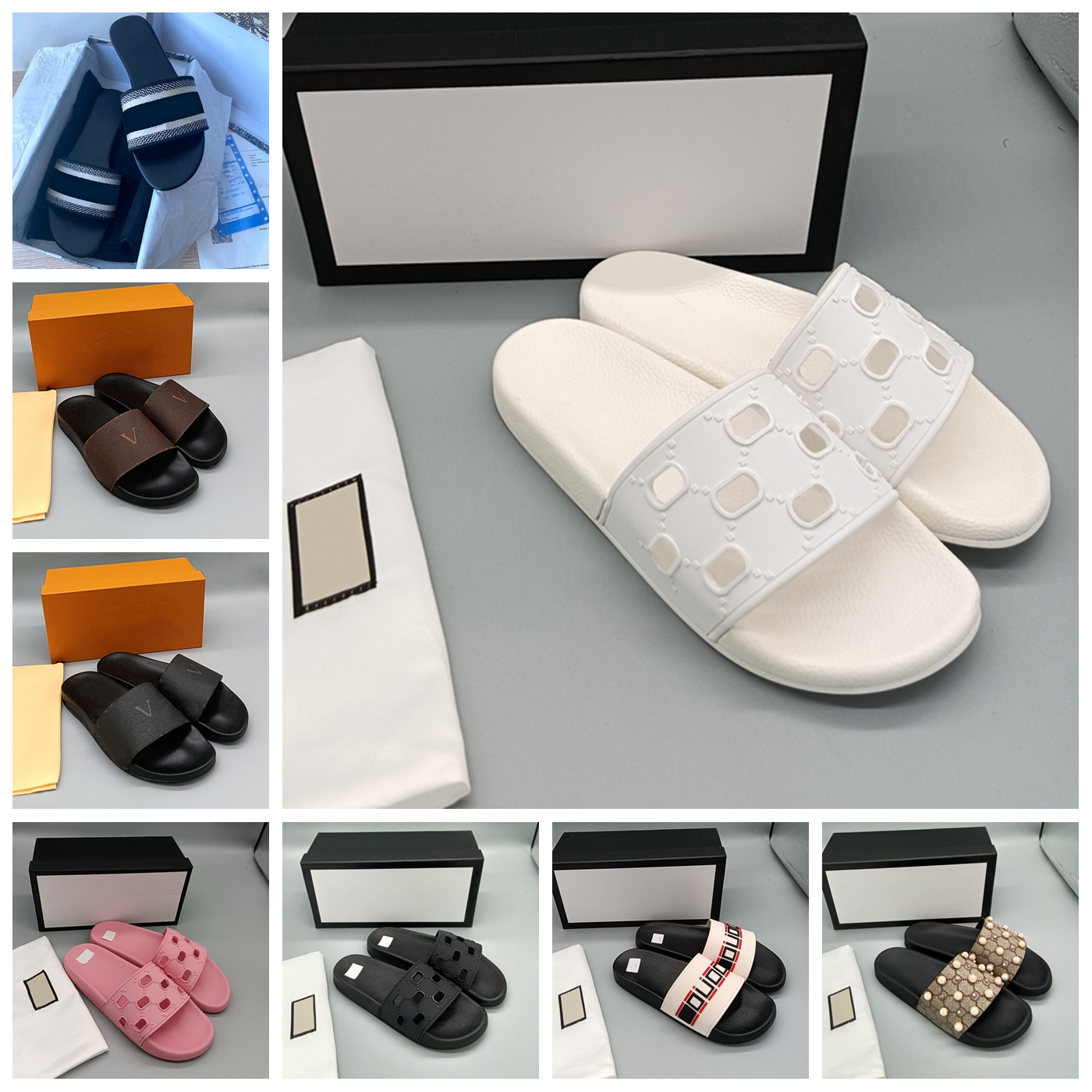Designer Slides Women Man Slippers Luxury Sandals Brand Sandals Real Leather Flip Flop Flats Slide Casual Shoes Sneakers Boots by 1978 060, #9
Designer Slides Women Man Slippers Luxury Sandals Brand Sandals Real Leather Flip Flop Flats Slide Casual Shoes Sneakers Boots by 1978 060, #9