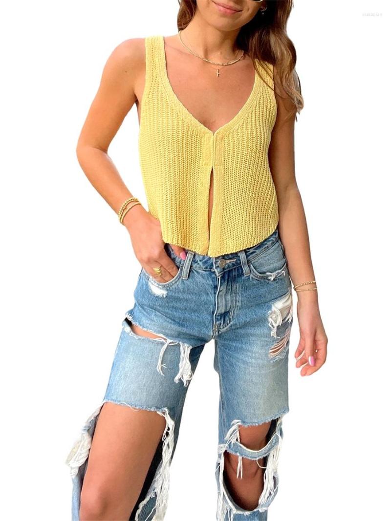 Women' Tanks Women Crochet Knit Tank Top Sleeveless V Neck Vest Tops Aesthetic Going Out Crop Streetwear, Yellow
Women' Tanks Women Crochet Knit Tank Top Sleeveless V Neck Vest Tops Aesthetic Going Out Crop Streetwear, Yellow
