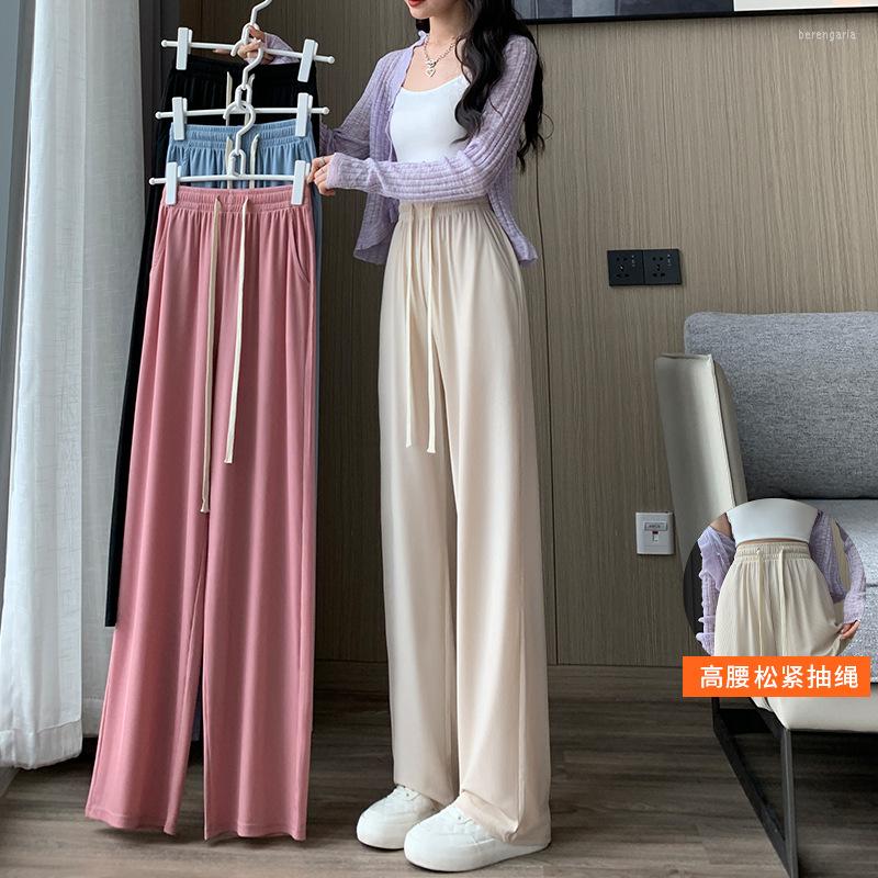 Women's Pants Wide-leg Women's Summer Thin High Waist Drape Loose Small Cropped Casual Ice Silk Straight, Pink
Women's Pants Wide-leg Women's Summer Thin High Waist Drape Loose Small Cropped Casual Ice Silk Straight, Pink