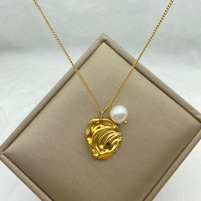 Pendant Necklaces Gold Plated Stainless Steel For Women With And Pearl IN Style Luxury Design
Pendant Necklaces Gold Plated Stainless Steel For Women With And Pearl IN Style Luxury Design