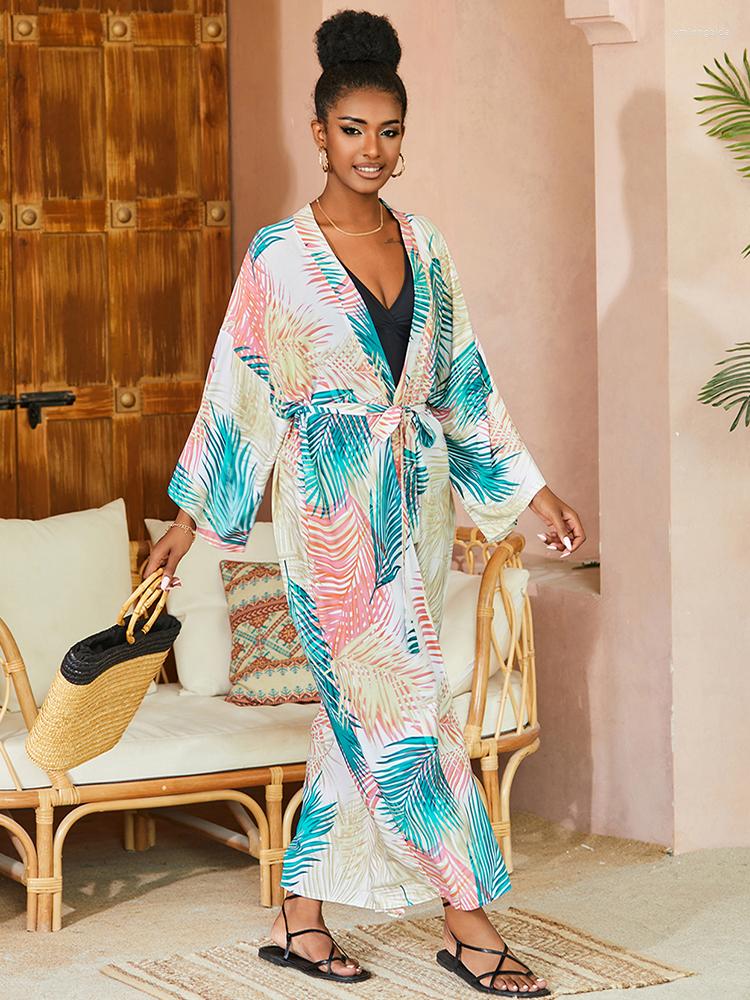 Women's Swimwear Kimono For Women Beach Cover Up Loose Beachwear Swimsuit Cover-Up Tunic Sarong Kaftan Bikini Maxi Dress, Print leaf
Women's Swimwear Kimono For Women Beach Cover Up Loose Beachwear Swimsuit Cover-Up Tunic Sarong Kaftan Bikini Maxi Dress, Print leaf