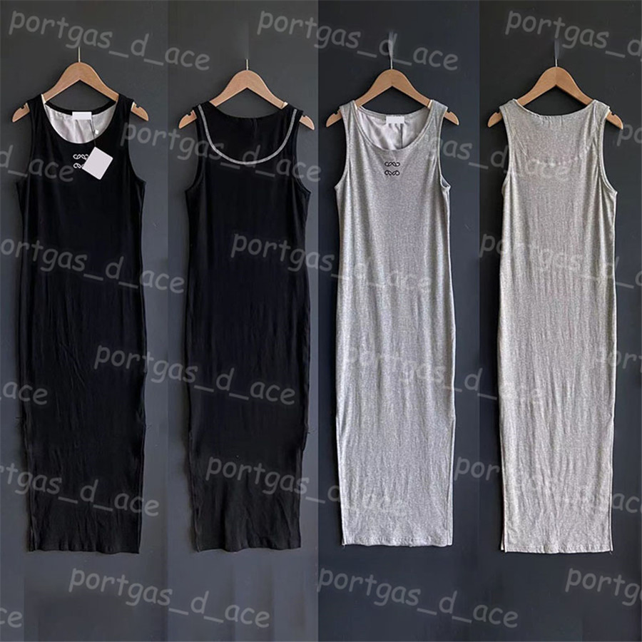 Embroidered Women Dress Sexy Sleeveless Tank Dress Slit Design Knit Dresses, White/black with label #0420
Embroidered Women Dress Sexy Sleeveless Tank Dress Slit Design Knit Dresses, White/black with label #0420