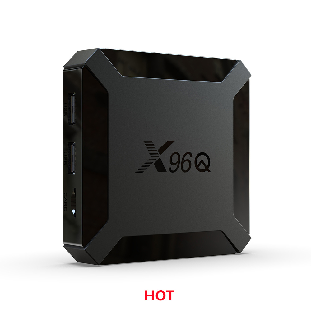 X96Q Android 10.0 X96 Q Smart TV BOX Allwinner H313 Quad Core 2GB 16GB 2.4GHz WiFi media Mini Set-Top Box