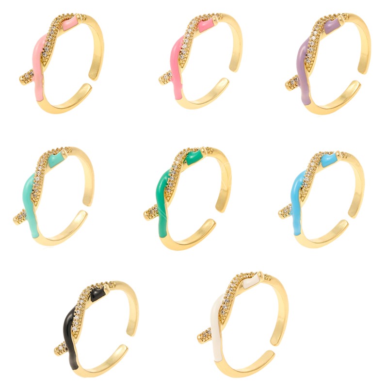 Simple Fashion Colorful Twist Irregular Zircon Ring Adjustable Opening Ring Girlfriend Birthday Gift Women's Jewelry
Simple Fashion Colorful Twist Irregular Zircon Ring Adjustable Opening Ring Girlfriend Birthday Gift Women's Jewelry