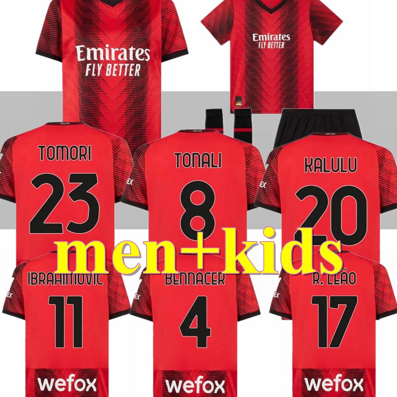 Ac MilAns 23 24 Soccer Jerseys Football Shirt 2023 2024 Maglia MiLAno Kids Kit Home Maglie da Calcio Training Away 3rd 4th Fan Player Version IBRAHIMOVIC GIROUD BRAHIM, 3rd fan
Ac MilAns 23 24 Soccer Jerseys Football Shirt 2023 2024 Maglia MiLAno Kids Kit Home Maglie da Calcio Training Away 3rd 4th Fan Player Version IBRAHIMOVIC GIROUD BRAHIM, 3rd fan
