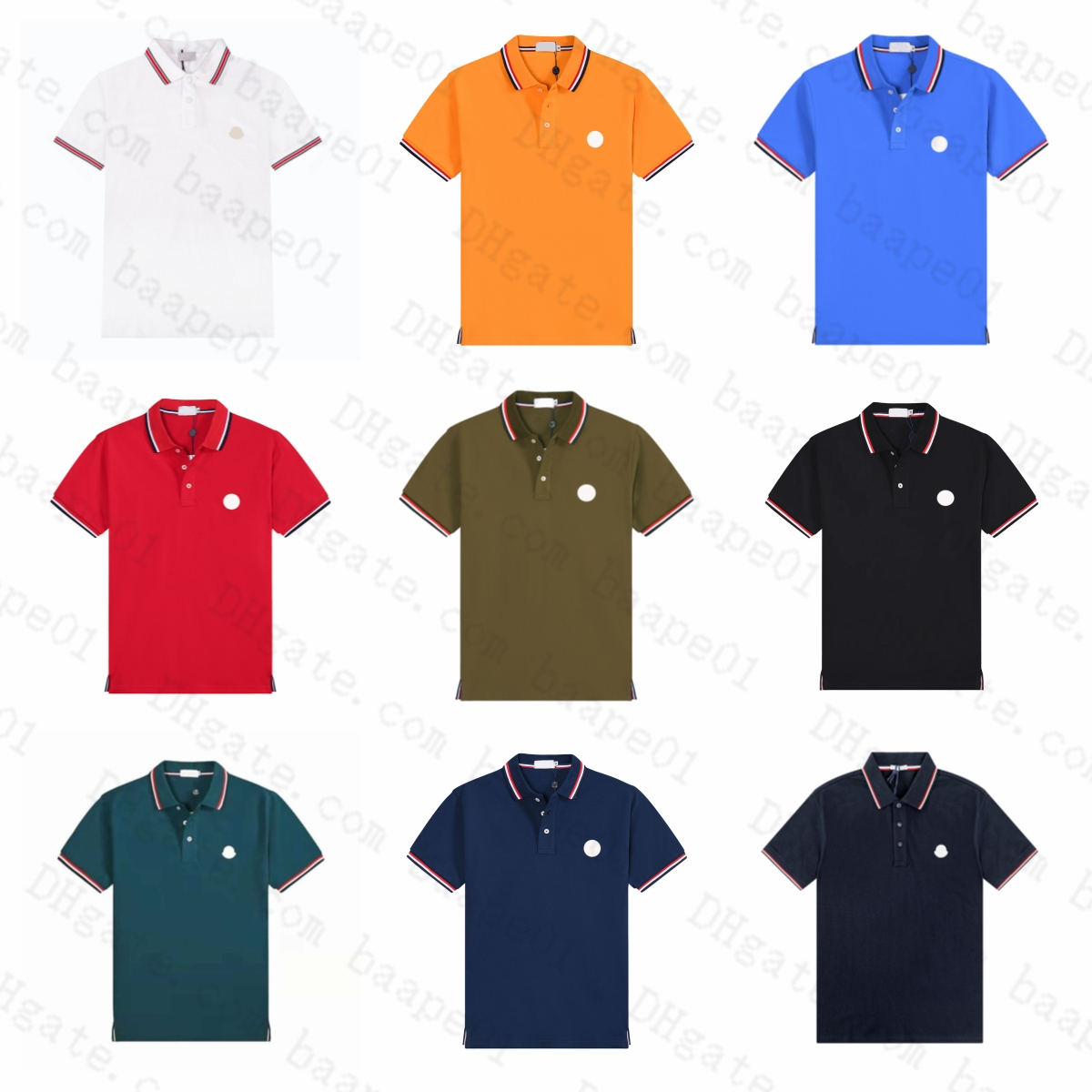Designer Men's Polos Basic Short Sleeve Business Monccller polo Fashion French Brand Men's polo Embroidered Arm Badge Letter Emblem Polo Top M-3XL, 39
Designer Men's Polos Basic Short Sleeve Business Monccller polo Fashion French Brand Men's polo Embroidered Arm Badge Letter Emblem Polo Top M-3XL, 39