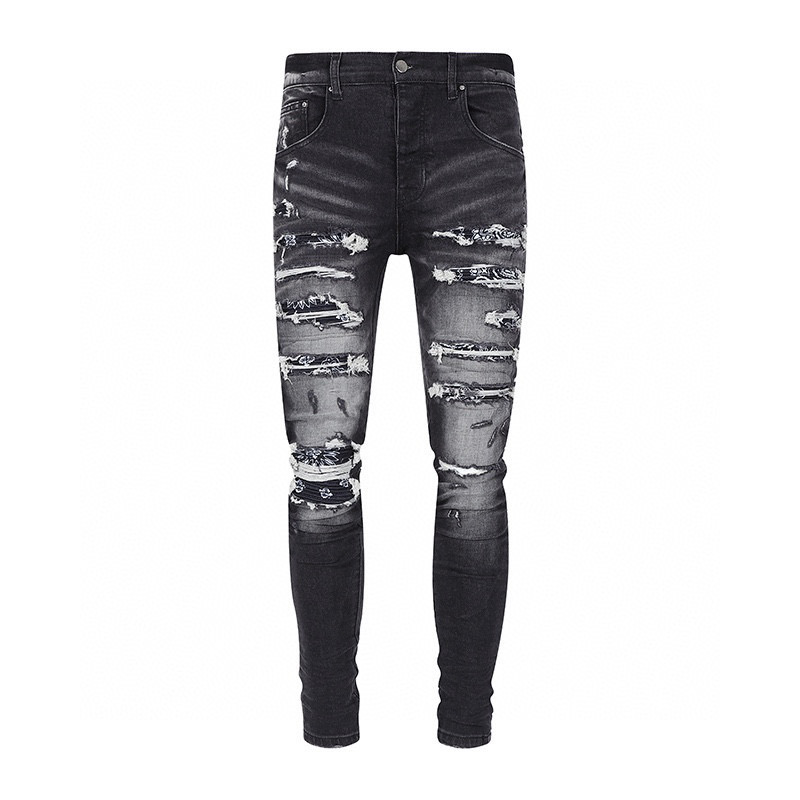 Designer stack jeans European ripped jean men embroidery quilting ripped for trend brand vintage pant mens fold slim skinny fashion Jeans sstraight pants 02
Designer stack jeans European ripped jean men embroidery quilting ripped for trend brand vintage pant mens fold slim skinny fashion Jeans sstraight pants 02