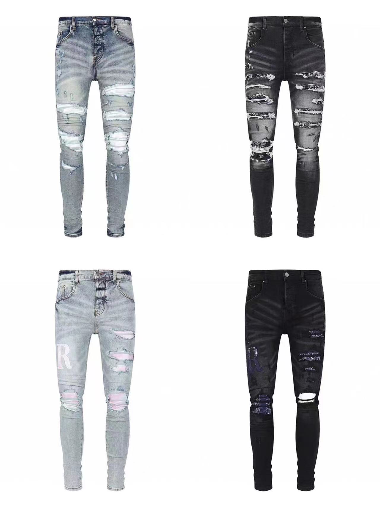 Mens jeans Distressed Motorcycle biker jean Rock Skinny Slim Ripped hole letter Top Quality Brand Hip Hop Denim Pants30-40, Gray
Mens jeans Distressed Motorcycle biker jean Rock Skinny Slim Ripped hole letter Top Quality Brand Hip Hop Denim Pants30-40, Gray