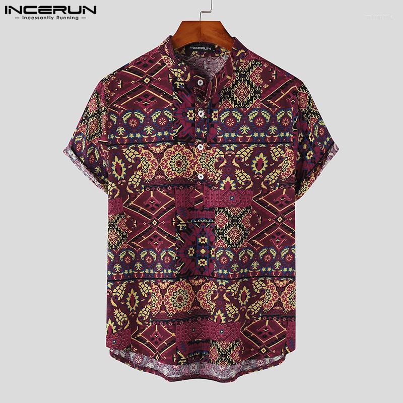 Men' Casual Shirts 2023 Men Shirt Printing Stand Collar Streetwear Short Sleeve Vintage Clothing Summer Vacation -5XL INCERUN, Blue
Men' Casual Shirts 2023 Men Shirt Printing Stand Collar Streetwear Short Sleeve Vintage Clothing Summer Vacation -5XL INCERUN, Blue
