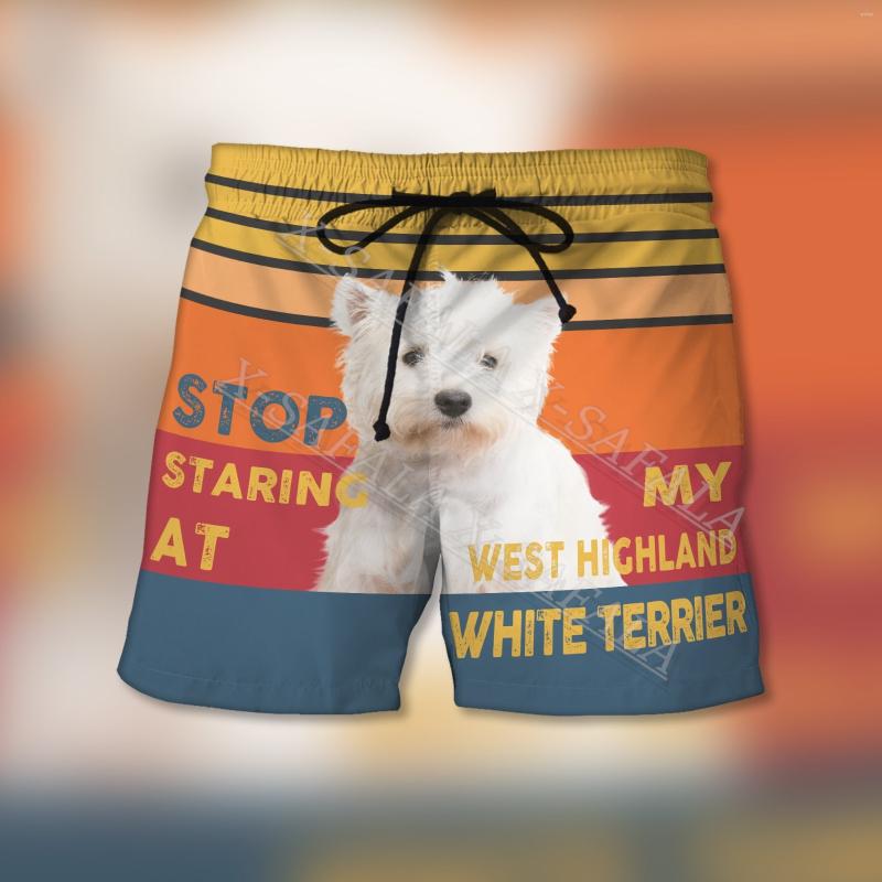 Men's Shorts Dog Puppy West Highland White Terrier Animal Swims 3D Print Summer Beach Holiday Men's Swimming Sports Half Pants, Yv573
Men's Shorts Dog Puppy West Highland White Terrier Animal Swims 3D Print Summer Beach Holiday Men's Swimming Sports Half Pants, Yv573