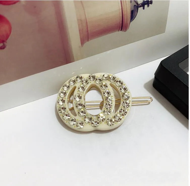 New Fashion Crystal Letters Designer Clips & Barrettes Classic Clip Jewelry Woman Girls Hair Accessories Free shipping