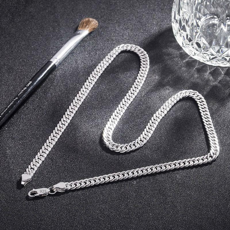 Chains Designer Jewelry Classic 6MM Geometry 925 Stamped Silver Necklace For Men's Women Fashion Party Wedding Accessories Gifts
Chains Designer Jewelry Classic 6MM Geometry 925 Stamped Silver Necklace For Men's Women Fashion Party Wedding Accessories Gifts