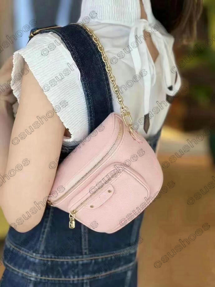 Designer Mini Bumbag Chains Bag By The Pool M82208 M82347 M82335 Women Gradient Cross Body Luxury Mens Shoulder Bags Monograms Empreinte Leather Removable Strap
Designer Mini Bumbag Chains Bag By The Pool M82208 M82347 M82335 Women Gradient Cross Body Luxury Mens Shoulder Bags Monograms Empreinte Leather Removable Strap