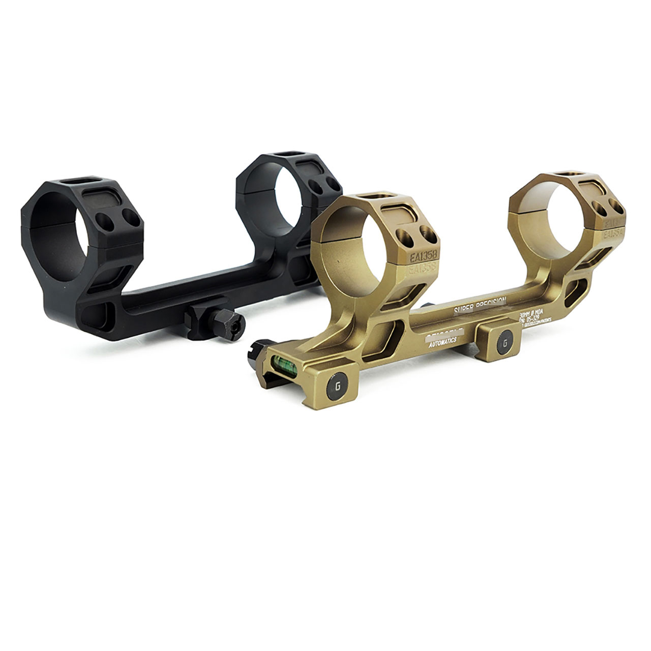 30MM Tube 1.54Inch Height 0MOA GE Scope AR-15/M4 Picatinny Mount Adapter Double Rings Bubble Level With Original Mark On Sale