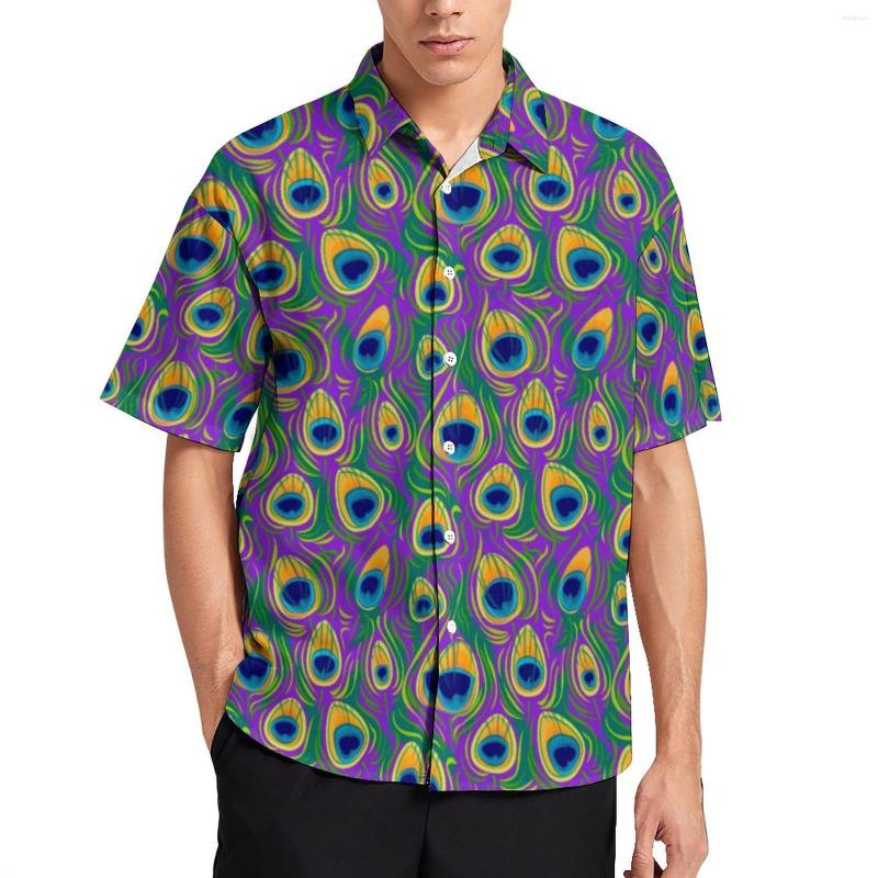 Men's Casual Shirts Pretty Birds Loose Shirt Men Beach Peacock Feathe Print Hawaiian Design Short-Sleeve Funny Oversized Blouses, Style-12
Men's Casual Shirts Pretty Birds Loose Shirt Men Beach Peacock Feathe Print Hawaiian Design Short-Sleeve Funny Oversized Blouses, Style-12