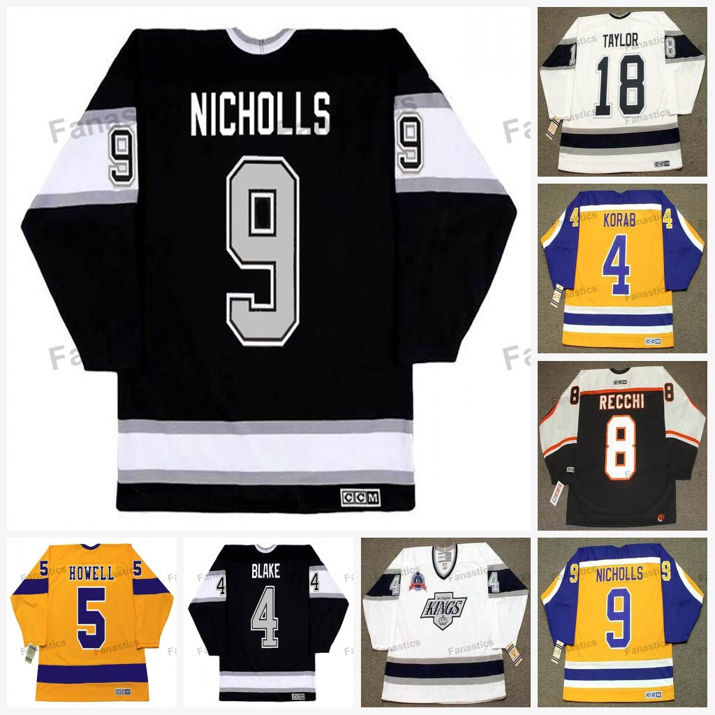 Retro Hockey Kings Jerseys 4 JERRY KORAB 1982 Los Angeles 5 LARRY MURPHY 1980 7 MIKE MURPHY 1977 8 DREW DOUGHTY 1980's 9 BERNIE NICHOLLS 11 ANZE KOPITAR 1980's Custom, 4 rob blake 1993
Retro Hockey Kings Jerseys 4 JERRY KORAB 1982 Los Angeles 5 LARRY MURPHY 1980 7 MIKE MURPHY 1977 8 DREW DOUGHTY 1980's 9 BERNIE NICHOLLS 11 ANZE KOPITAR 1980's Custom, 4 rob blake 1993