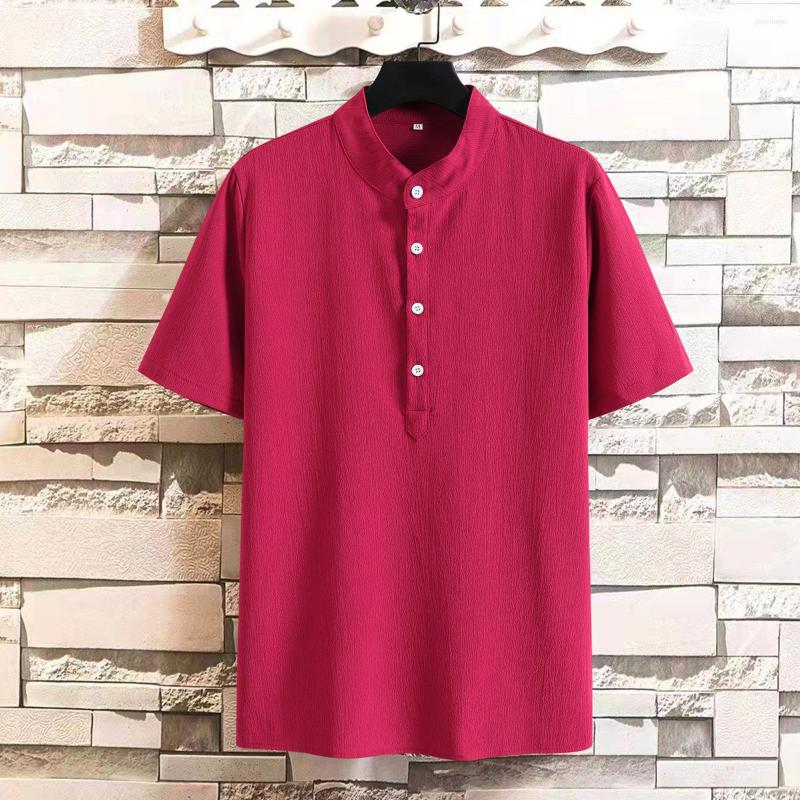 Men's Casual Shirts 2023 Men's Summer Stand Collar Short Sleeve Shirt Solid Color Cotton Linen, Beige
Men's Casual Shirts 2023 Men's Summer Stand Collar Short Sleeve Shirt Solid Color Cotton Linen, Beige