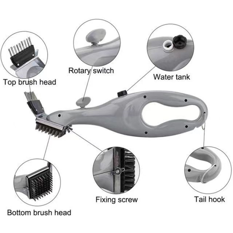 BBQ Tools Accessories *Barbecue Grill Outdoor Steam Cleaning Brushes BBQ Cleaner Suitable For Charcoal Scraper Gas Accessories Cooking Kitchen Tool 23