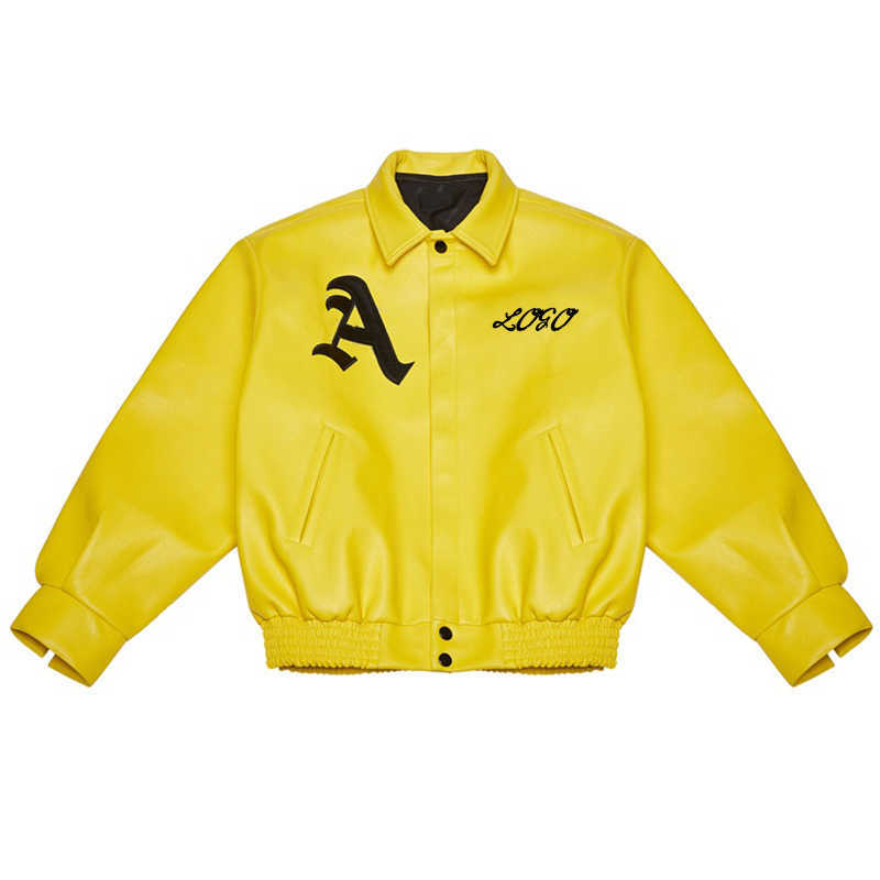 Leather Custom Embroidery Baseball Bomber Leather Varsities Jacket For Men K, Yellow
Leather Custom Embroidery Baseball Bomber Leather Varsities Jacket For Men K, Yellow