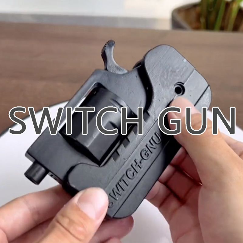 Revolver Toy Gun Phantom Deformation Pistol Folding Gun Metal Blaster For Adults Collection Boys Birthday Gift Shooting