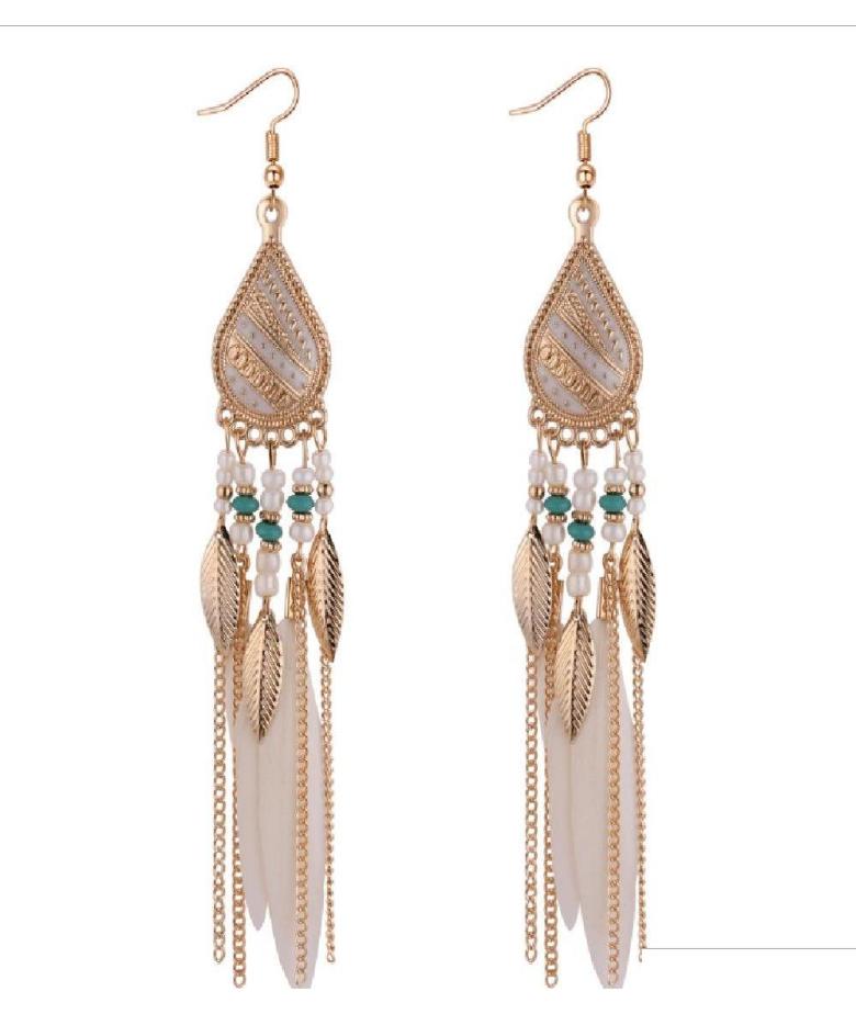 Bohemia Feather Earring For Women Fashion Jewelry Beads Tassel Dangle Long Earrings Dream Catcher Drop Earrings Fi10C9142902
Bohemia Feather Earring For Women Fashion Jewelry Beads Tassel Dangle Long Earrings Dream Catcher Drop Earrings Fi10C9142902