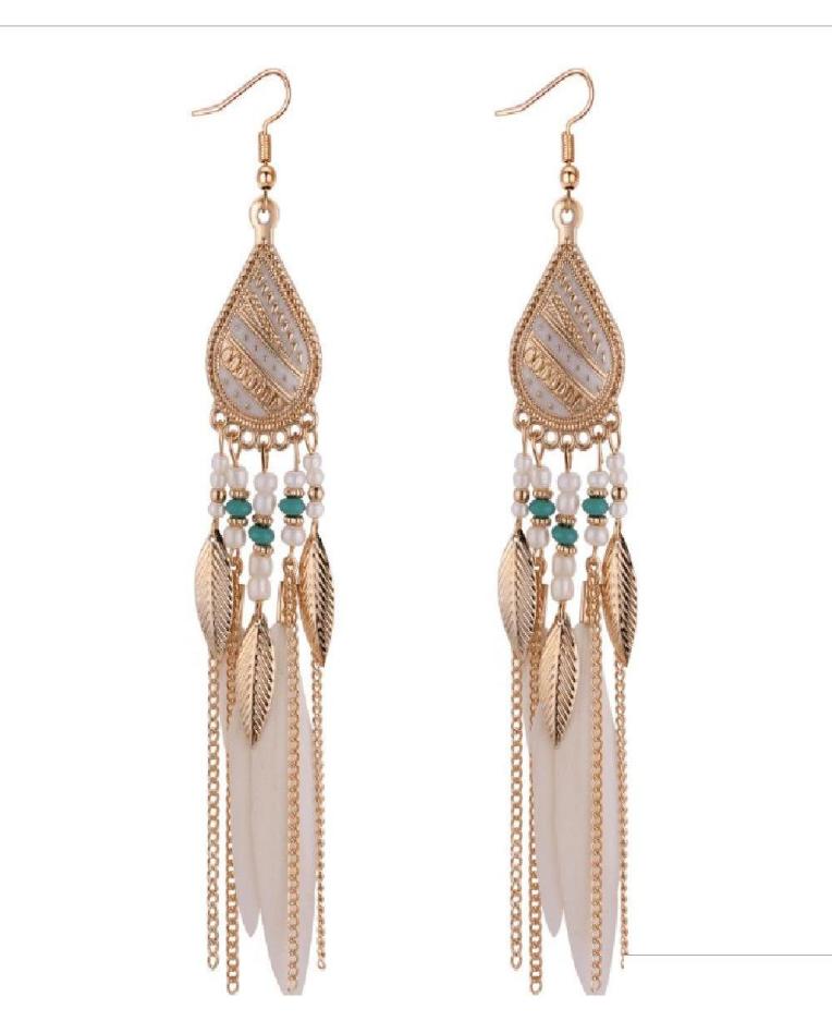 Bohemia Feather Earring For Women Fashion Jewelry Beads Tassel Dangle Long Earrings Dream Catcher Drop Earrings Fi10C7227485
Bohemia Feather Earring For Women Fashion Jewelry Beads Tassel Dangle Long Earrings Dream Catcher Drop Earrings Fi10C7227485