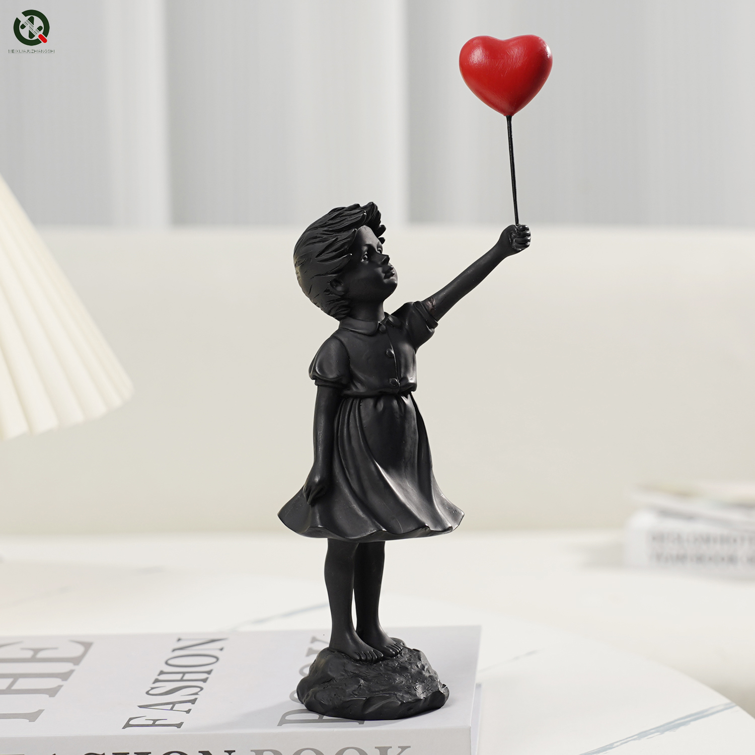 Decorative Objects Figurines Flying Balloon Girl Figurine Banksy Home Decor Modern Art Sculpture Resin Figure Craft Ornament Collectible Statue 230602