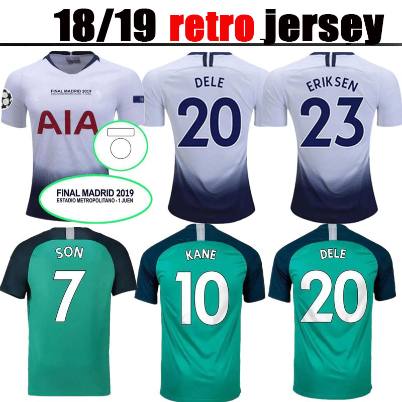 Retro classic soccer jerseys TRIPPIER ALDERWEIRELD VERTONGHEN LLORENTE KANE ERIKSEN SON SISSOKO ALLI LUCAS DIER Tottenham 18 19 final home 3rd football shirt
Retro classic soccer jerseys TRIPPIER ALDERWEIRELD VERTONGHEN LLORENTE KANE ERIKSEN SON SISSOKO ALLI LUCAS DIER Tottenham 18 19 final home 3rd football shirt