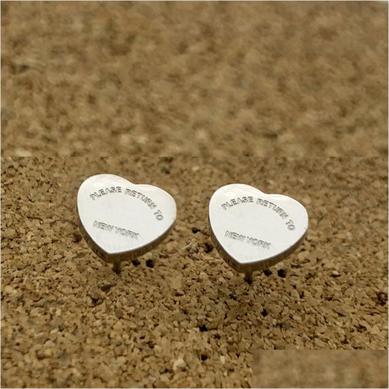 Stud T Gold Heart Earring Women Rose Couple Flannel Bag Stainless Steel 10Mm Thick Piercing Jewelry Gifts Woman Accessories Wholesal Dhrmi
Stud T Gold Heart Earring Women Rose Couple Flannel Bag Stainless Steel 10Mm Thick Piercing Jewelry Gifts Woman Accessories Wholesal Dhrmi