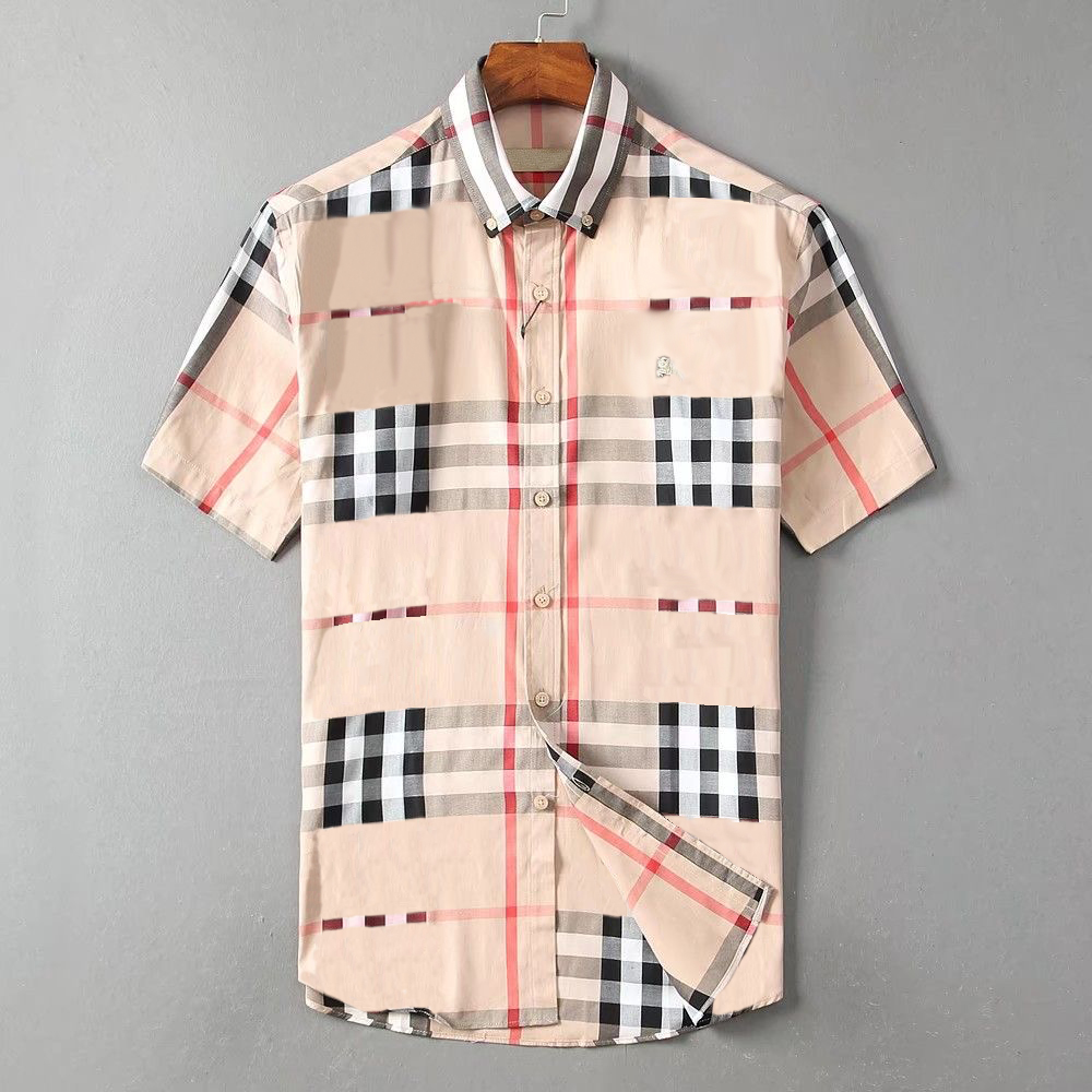 Mens short sleeve casual cotton shirt classic striped embroidery Joker short sleeve summer
Mens short sleeve casual cotton shirt classic striped embroidery Joker short sleeve summer