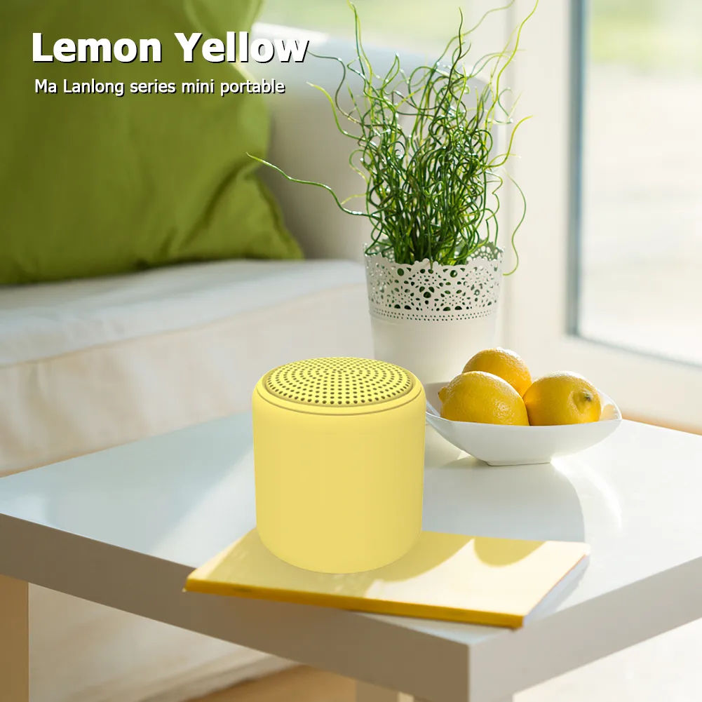 Inpods LittleFun mini Speaker Macaron Metal Bluetooth Speakers Wireless Portable Soundbox TWS True Loudspeaker Outdoor 16 colors