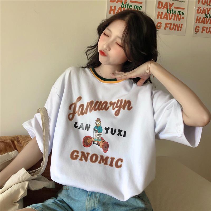 Women's T Shirts Casual Vintage Chic Loose Bf T-shirt Female Korean Harajuku Women's T-shirts Tops Japanese Kawaii Ulzzang Clothes For, White
Women's T Shirts Casual Vintage Chic Loose Bf T-shirt Female Korean Harajuku Women's T-shirts Tops Japanese Kawaii Ulzzang Clothes For, White