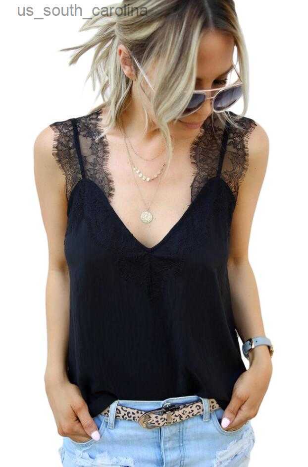 Camis Black/Green One More Night Lace Patchwork Cami Tank Sexy V Neck Sleeveless Hollow-Out -XXL Tank Top for Women L230522
Camis Black/Green One More Night Lace Patchwork Cami Tank Sexy V Neck Sleeveless Hollow-Out -XXL Tank Top for Women L230522