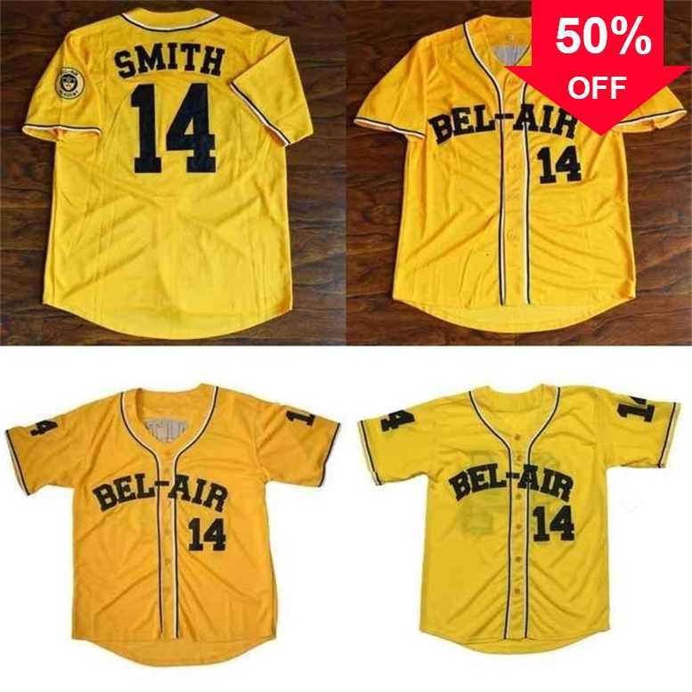 Xflsp GlaC202 WILL SMITH THE FRESH PRINCE OF BEL-AIR ACADEMY #14 BASEBALL JERSEY 100% Stitched Blank Baseball Jersey, Yellow 1
Xflsp GlaC202 WILL SMITH THE FRESH PRINCE OF BEL-AIR ACADEMY #14 BASEBALL JERSEY 100% Stitched Blank Baseball Jersey, Yellow 1