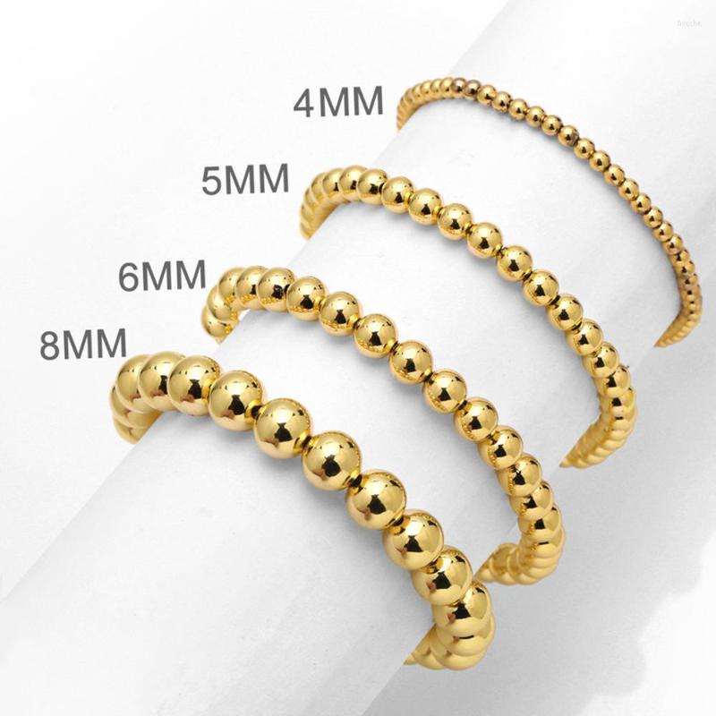 Strand Vlen Gold Plated Beads Bracelet Stacking Pulseras Jewelry For Women Men Stretchy Bracelets Ins Fashion Jewellery
Strand Vlen Gold Plated Beads Bracelet Stacking Pulseras Jewelry For Women Men Stretchy Bracelets Ins Fashion Jewellery