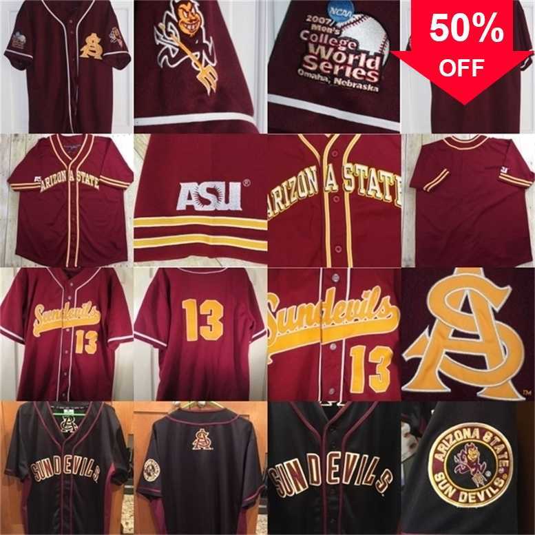 Xflsp GlaMit Arizona State Sun Devils 2007 College World Series Baseball Jersey Custom Any Name Any Number Mens Youth Womens S-5XL, As picture 6
Xflsp GlaMit Arizona State Sun Devils 2007 College World Series Baseball Jersey Custom Any Name Any Number Mens Youth Womens S-5XL, As picture 6