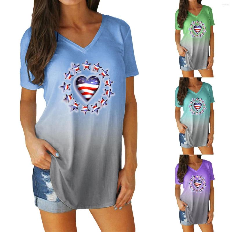 Women's T Shirts Women Independence Day Casual Print Short Sleeves V Neck TShirt Blouse Top, Mint green
Women's T Shirts Women Independence Day Casual Print Short Sleeves V Neck TShirt Blouse Top, Mint green