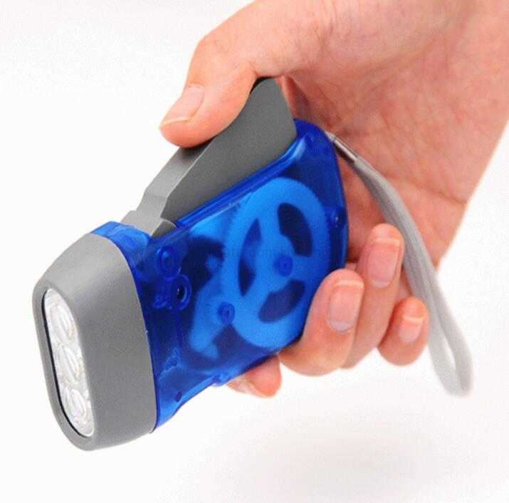 Outdoor Lighting Dynamo self charging flashlight portable mini Hand Pressing Flashlights Hand crank Emergency torch Survival kit for hiking traveling 