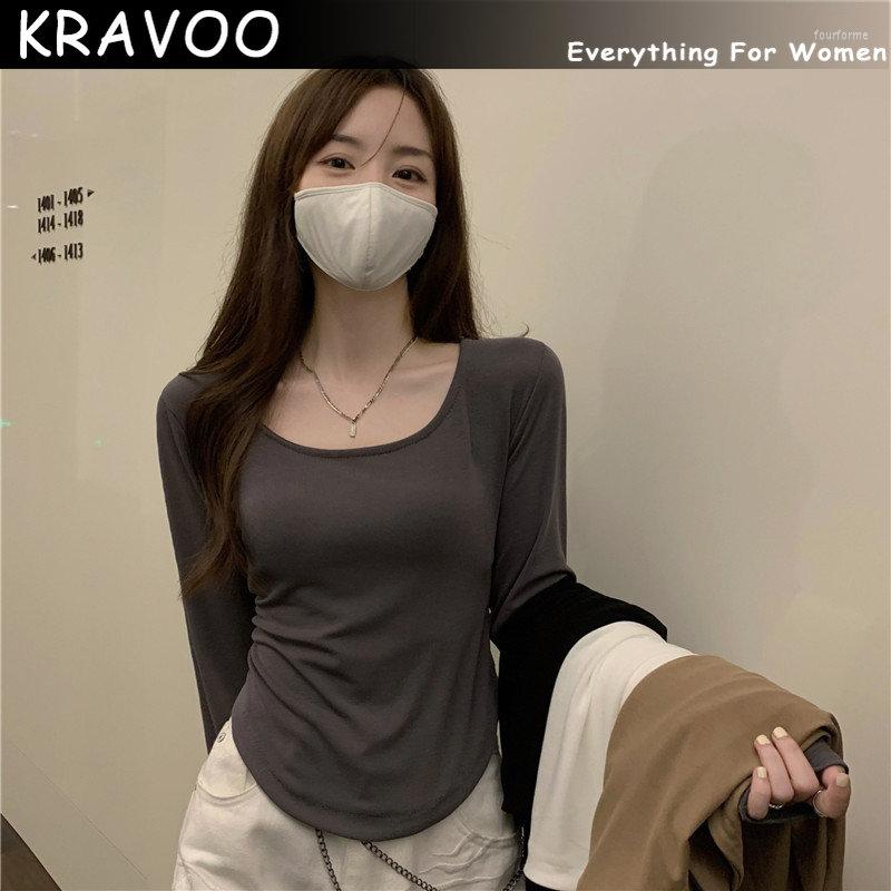 Women's T Shirts KRAVOO Top Women Casual Long Sleeve T-shirt For Tops Slim Clothes Womens T-shirts Woman Clothing Summer 2023
Women's T Shirts KRAVOO Top Women Casual Long Sleeve T-shirt For Tops Slim Clothes Womens T-shirts Woman Clothing Summer 2023