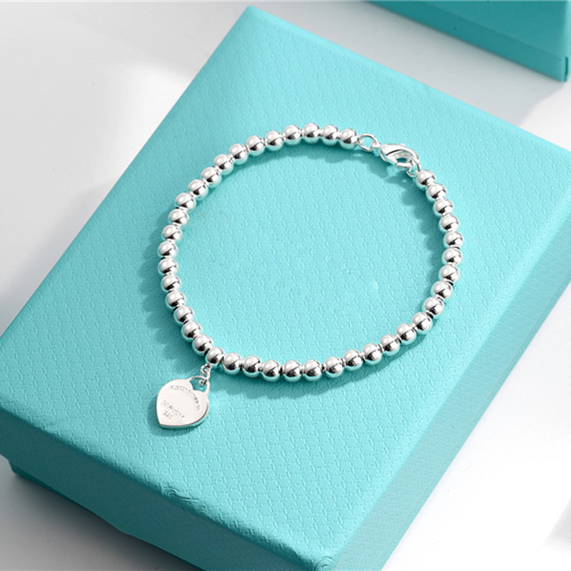 925 Sterling Silver Round Bead Bracelet Return T Charm Bracelet Birthday Party Gift Fashion Jewelry Women Beads chain round ball love heart Bracelets for girlfriend
925 Sterling Silver Round Bead Bracelet Return T Charm Bracelet Birthday Party Gift Fashion Jewelry Women Beads chain round ball love heart Bracelets for girlfriend