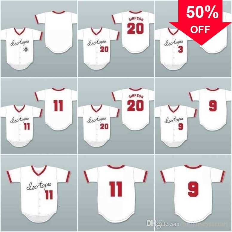 Xflsp GlnC202 Mens Springfield Isotopes 3 Babe Ruth IV 11 Fishbone Walker 9 Smash Diggins 20 Homer Simpson Blank Button Down Baseball Jersey All Stitched
Xflsp GlnC202 Mens Springfield Isotopes 3 Babe Ruth IV 11 Fishbone Walker 9 Smash Diggins 20 Homer Simpson Blank Button Down Baseball Jersey All Stitched