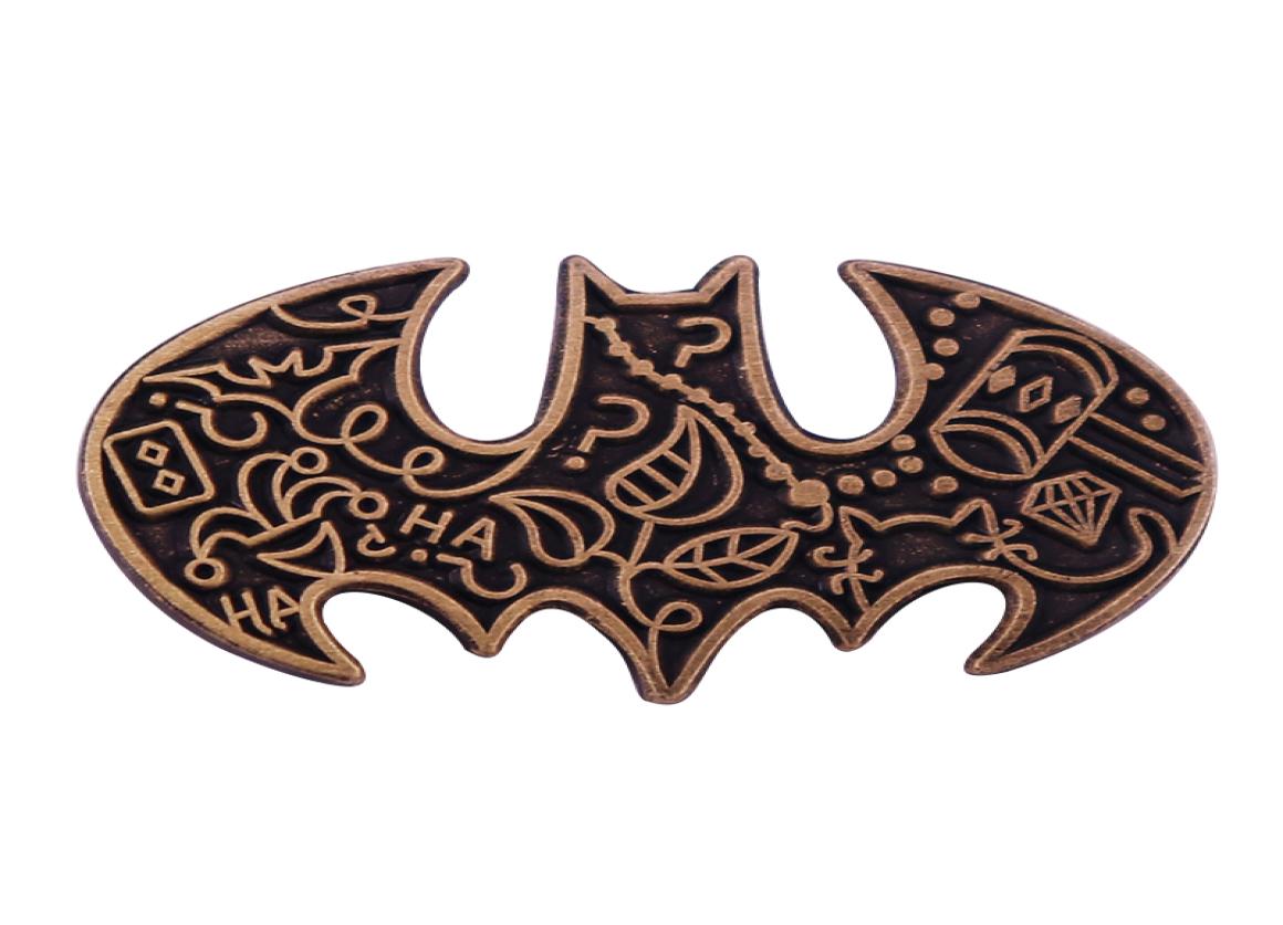 Other Fashion Accessories Retro Bat Logo Badge Brooch Pin badges3466776