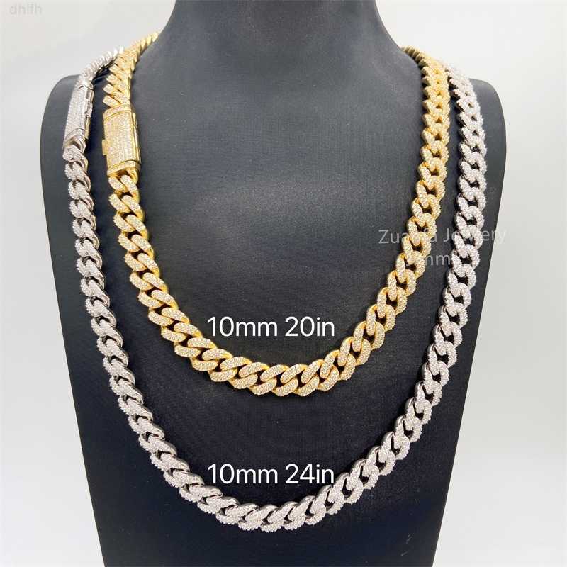 10mm Width Sterling Silver 925 Lab Diamonds Mens Cuban Necklace Iced Out Hip Hop Moissanite Cuban Link
10mm Width Sterling Silver 925 Lab Diamonds Mens Cuban Necklace Iced Out Hip Hop Moissanite Cuban Link