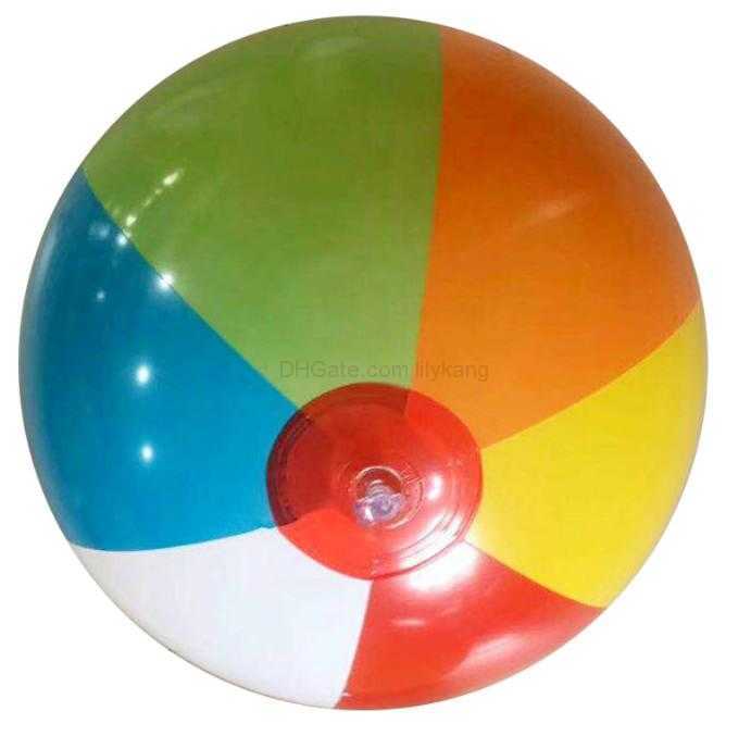 Wholesale colorful printed inflatable beach ball Pvc water sports promotion Game Floating toy Pvc air swimming pool ball kids playing Toy